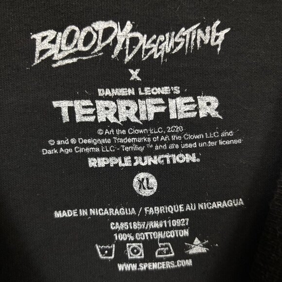 Bloody Disgusting x Terrifier Horror Movie Collage Tshirt size XL - Picture 4 of 5